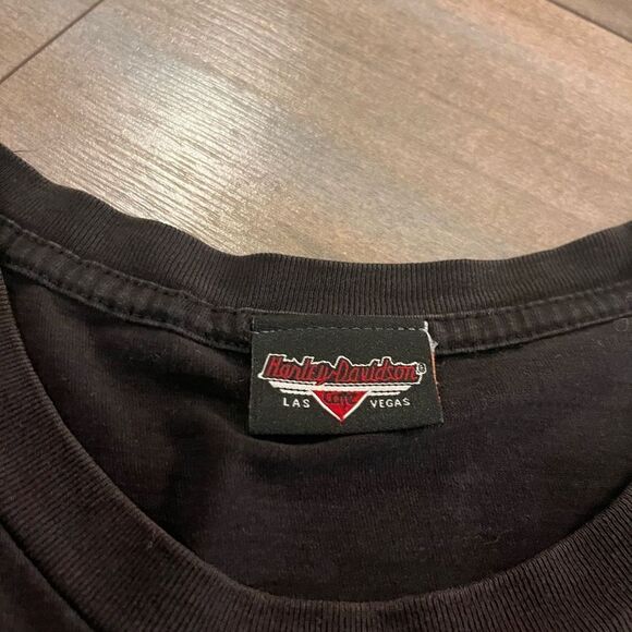 Harley Davidson‎ Motorcycle Cafe Black Graphic Shirt Men Large Bin I-4 - Picture 3 of 4